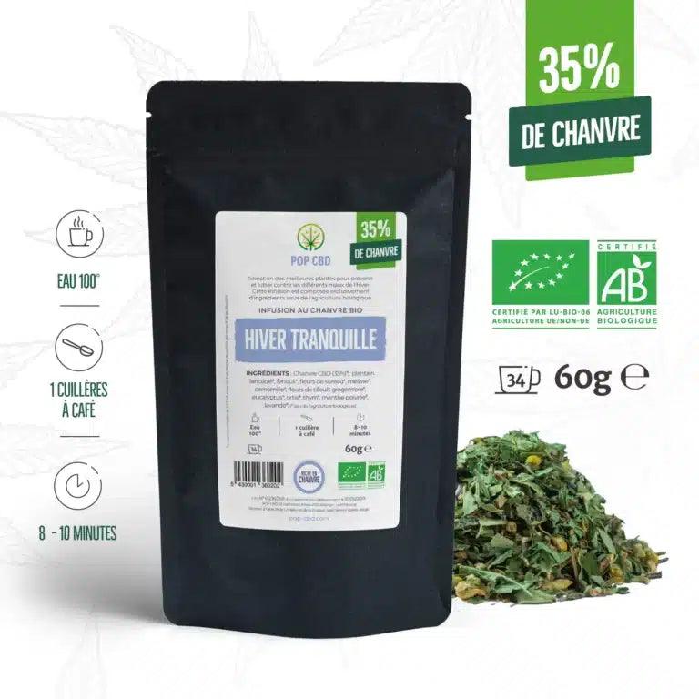 Tisane CBD Bio Hiver Tranquille 60g - Herbe à chat CBD