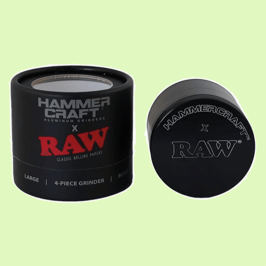 Grinder Hammercraft | RAW | NOIR 50mm - Herbe à chat CBD