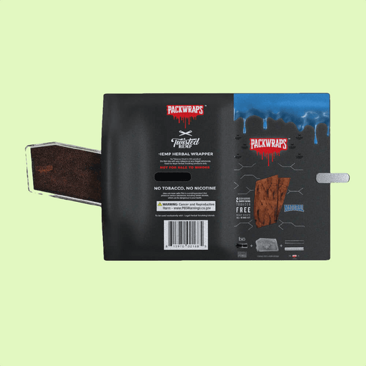Packwraps Natural | Wrap en Chanvre avec Embout en Verre - Herbe à chat CBD