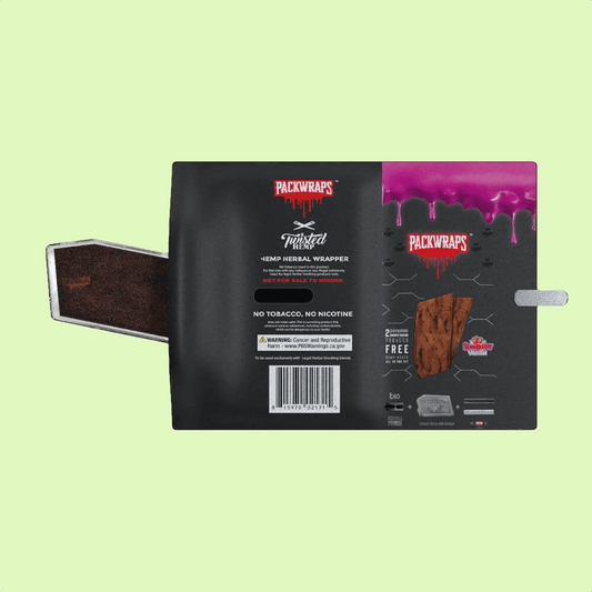 Packwraps Starwberry Vanilla | Wrap en Chanvre avec Embout en Verre - Herbe à chat CBD