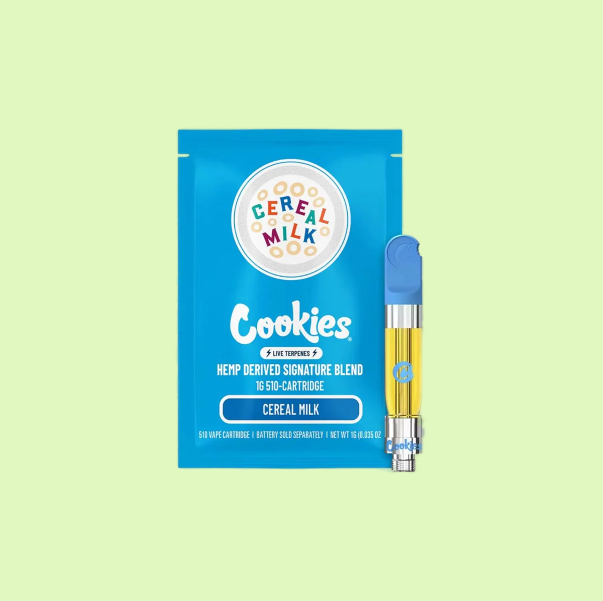 Vape pen Herbe à Chat CBD avec cartouche Cereal Milk Cake CBC infusée, design élégant, idéale pour vapotage aromatique.