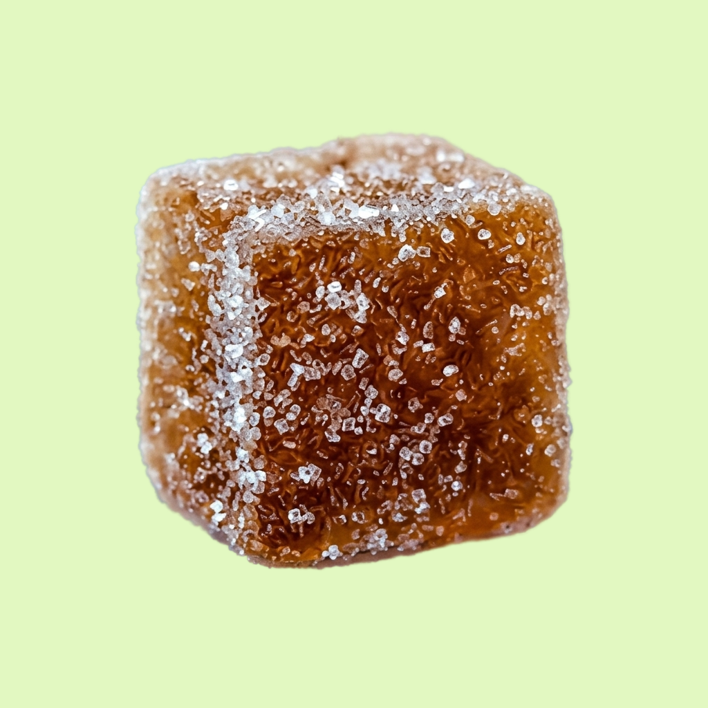 Gummies au THC 10 mg de la marque Herbe à chat CBD, bonbons en forme de canette de Coca, couleurs vives et texture gommée.
