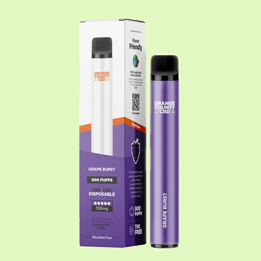 Vape Jetable Grape Burst par Orange County CBD