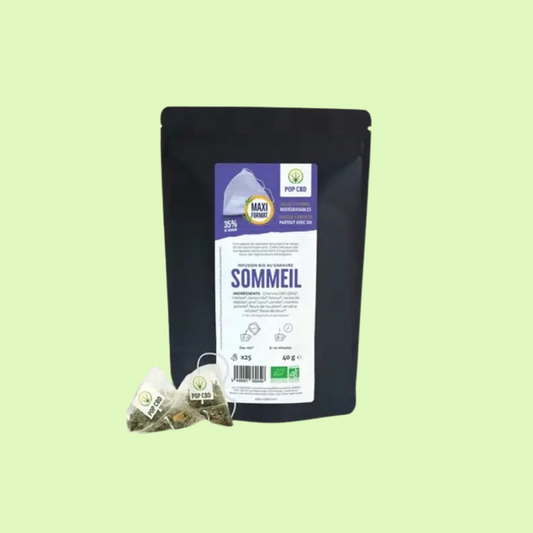 Infusion CBD Bio – Sommeil – 25 sachets