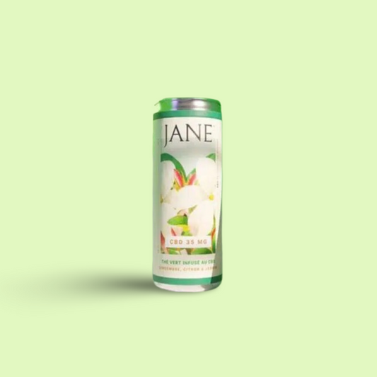 Thé au CBD 35mg – Gingembre, Citron et Jasmin – Jane – 25 cl