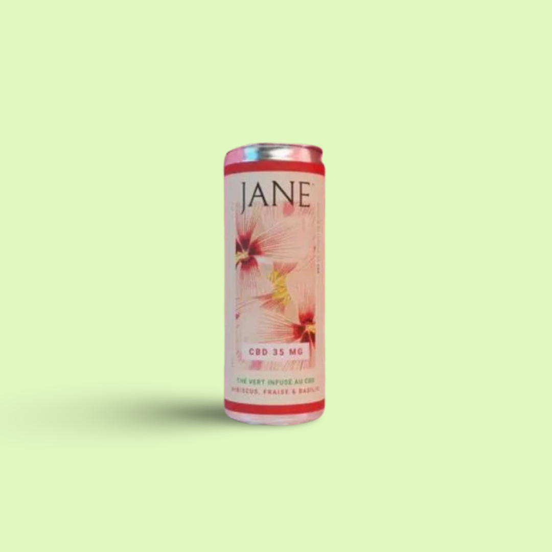 Thé au CBD 35mg – Fraise, Hibiscus & Basilic – Jane