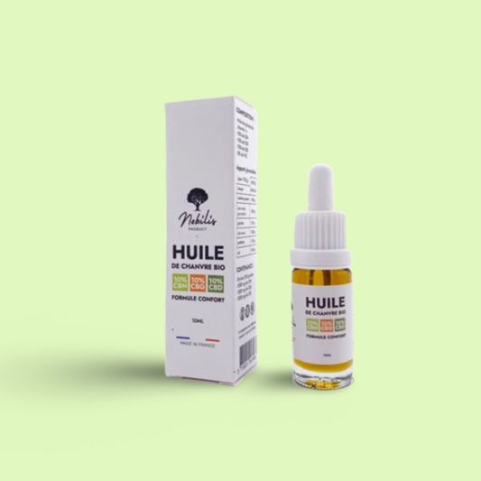 Huile 10% CBD + 10% CBN + 10% CBG Nobilis – Flacon 10ml