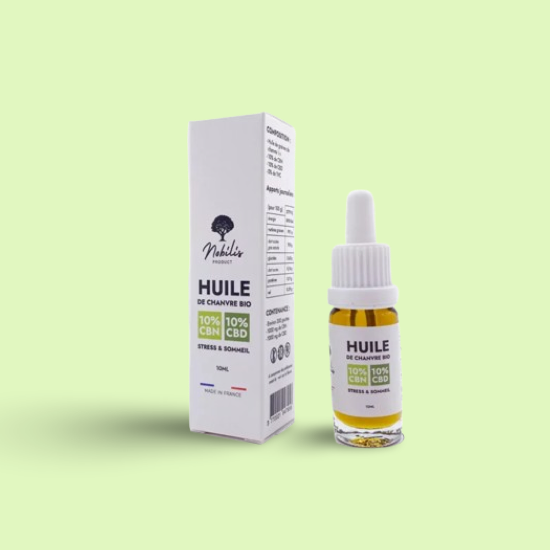 Huile 10% CBD + 10% CBN Sommeil Nobilis