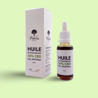 Huile CBD 10% Full Spectrum Flacon 30 ml Nobilis