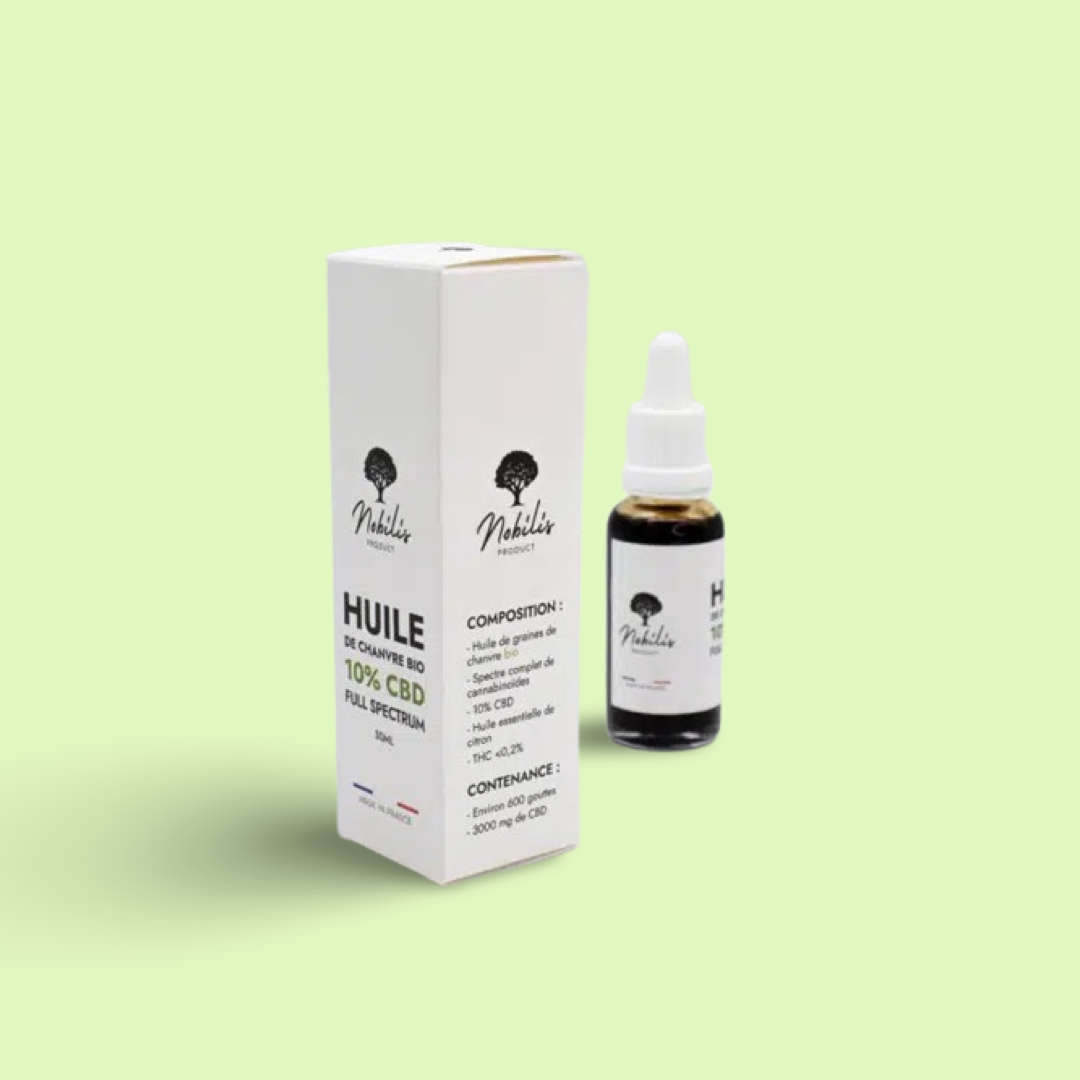 Huile CBD 10% Full Spectrum Flacon 30 ml Nobilis