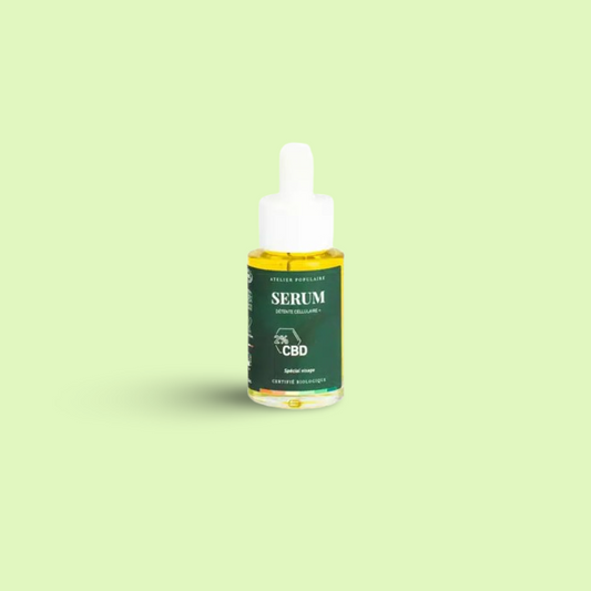 Sérum visage Détente Cellulaire + CBD 30ml – Atelier Populaire