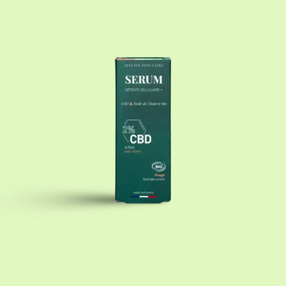 Sérum visage Détente Cellulaire + CBD 30ml – Atelier Populaire