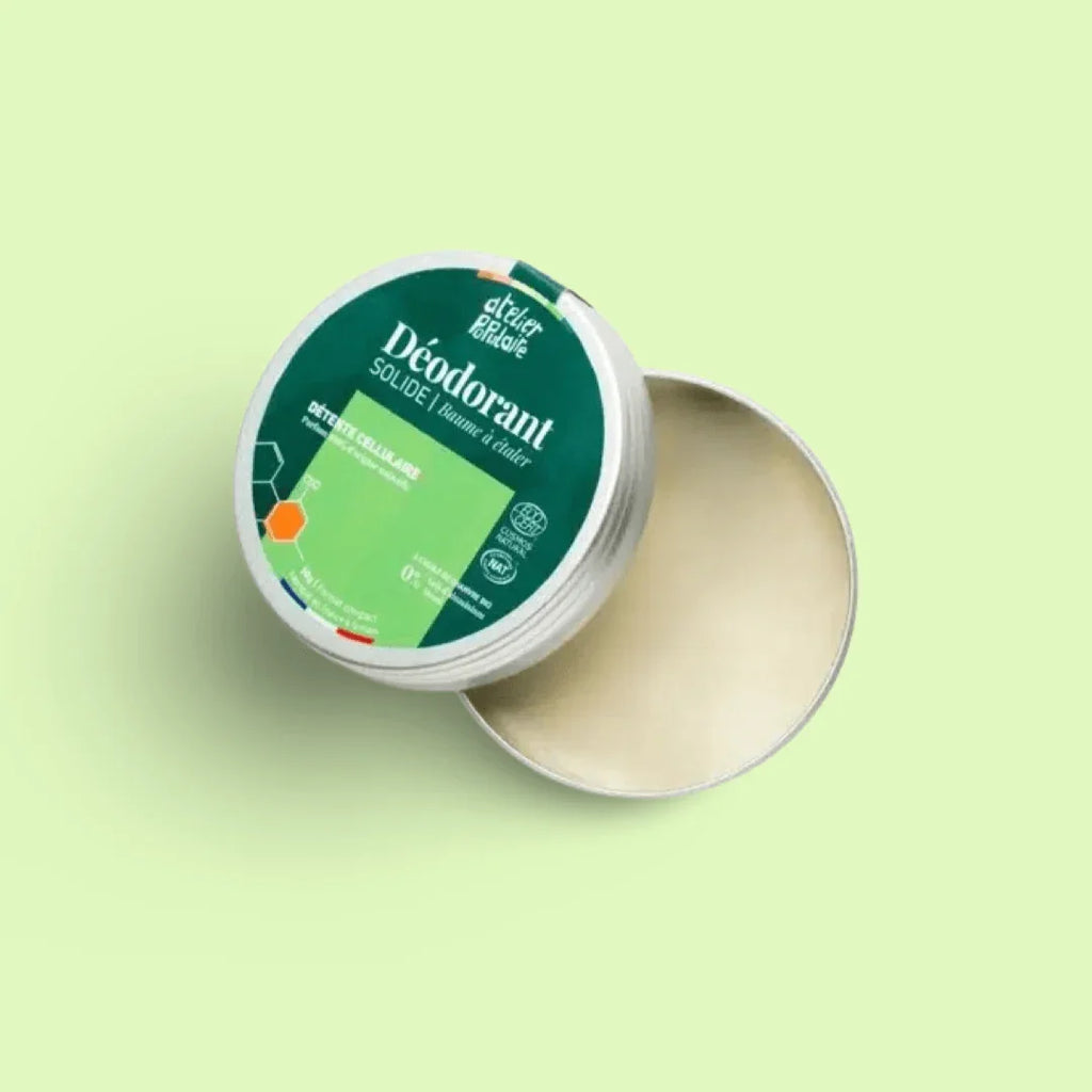 Déodorant solide Détente cellulaire avec CBD de 50g, cosmétique de Herbe à chat CBD, pour une sensation de relaxation.