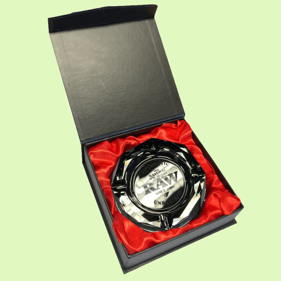 Cendrier Verre | RAW | Dark Side - Herbe à chat CBD