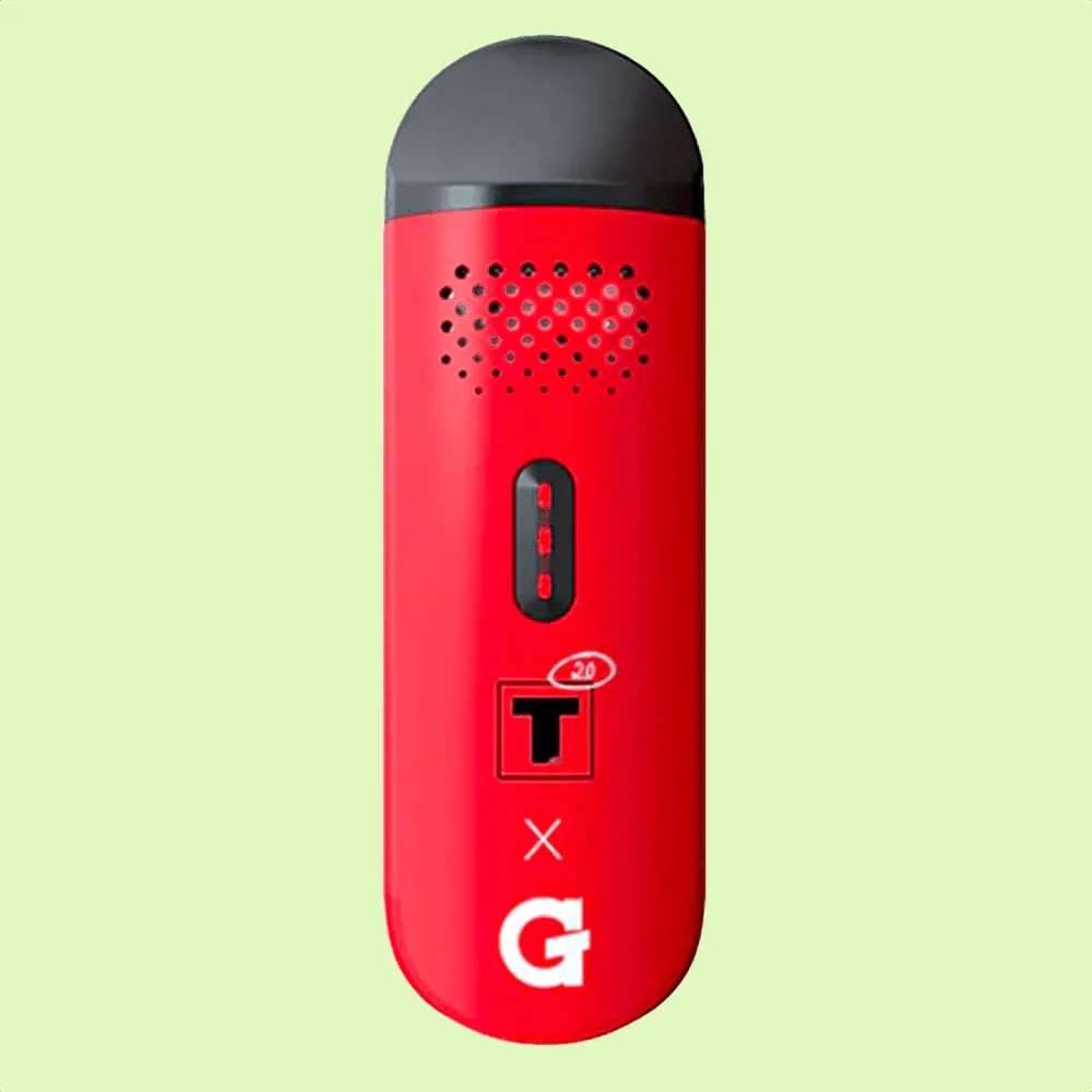 Vaporisateur G-Pen Dash Herbe à chat CBD édition spéciale Tyson, design compact et portable, pour inhalation facile.
