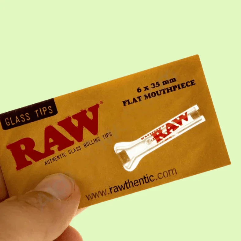 Filtre en verre à bouche plate de Herbe à chat CBD, pour inhalation, avec design élégant et transparent.