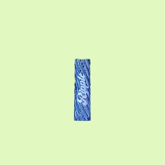 Filtre en verre Ripple I 8 bleu de la marque Herbe à chat CBD, conçu pour la consommation de cannabidiol.