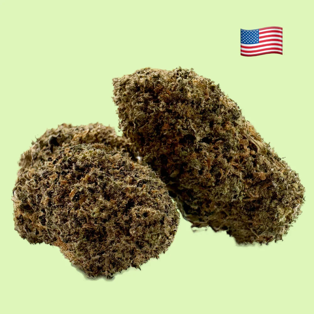 Fleurs brut Forbidden Fruit de Herbe à chat CBD, indoor hydroponique, 18% CBD, vue détaillée de la plante.