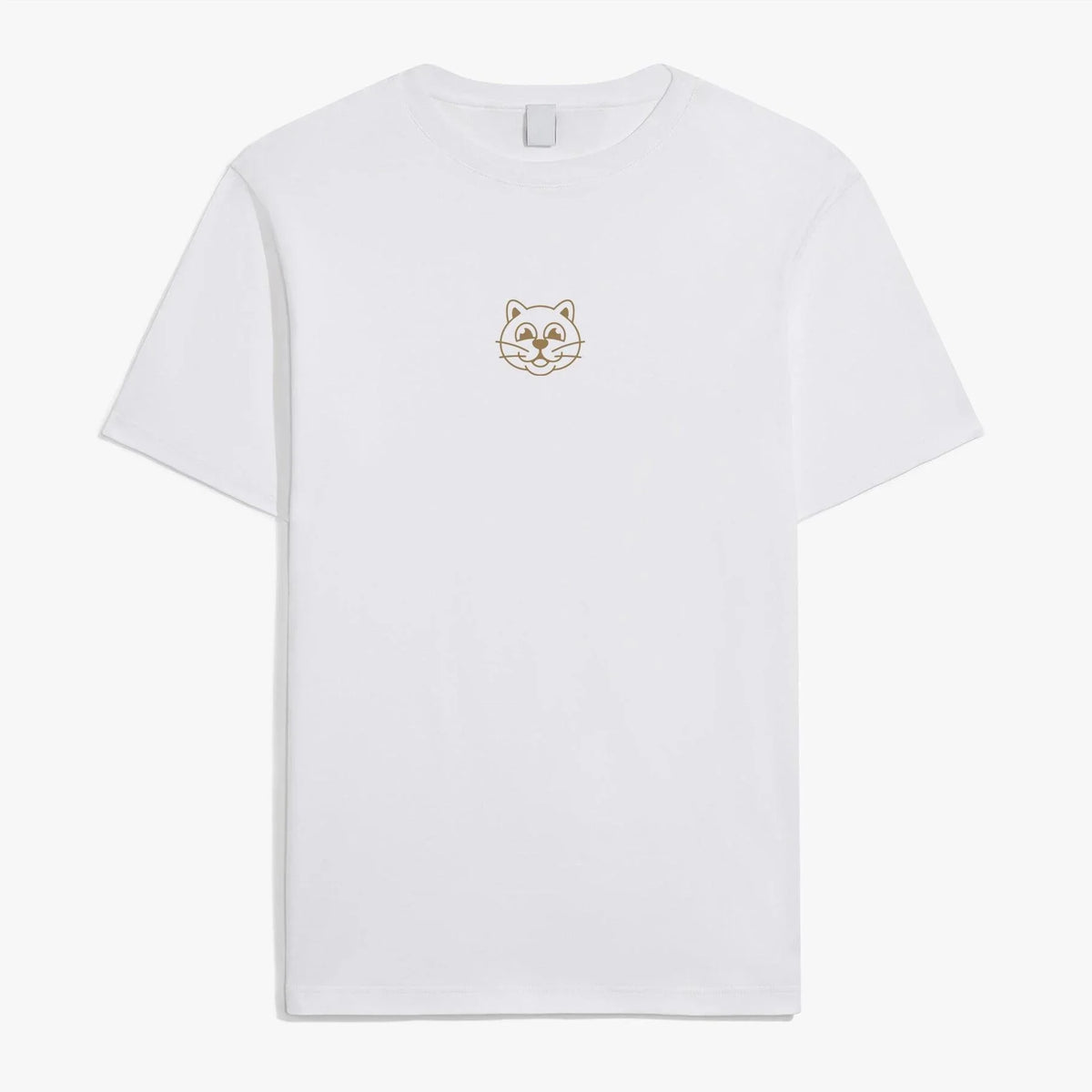 Tee-Shirt HAC CBD | Blanc et Marron (Précommande) - Herbe à chat CBD