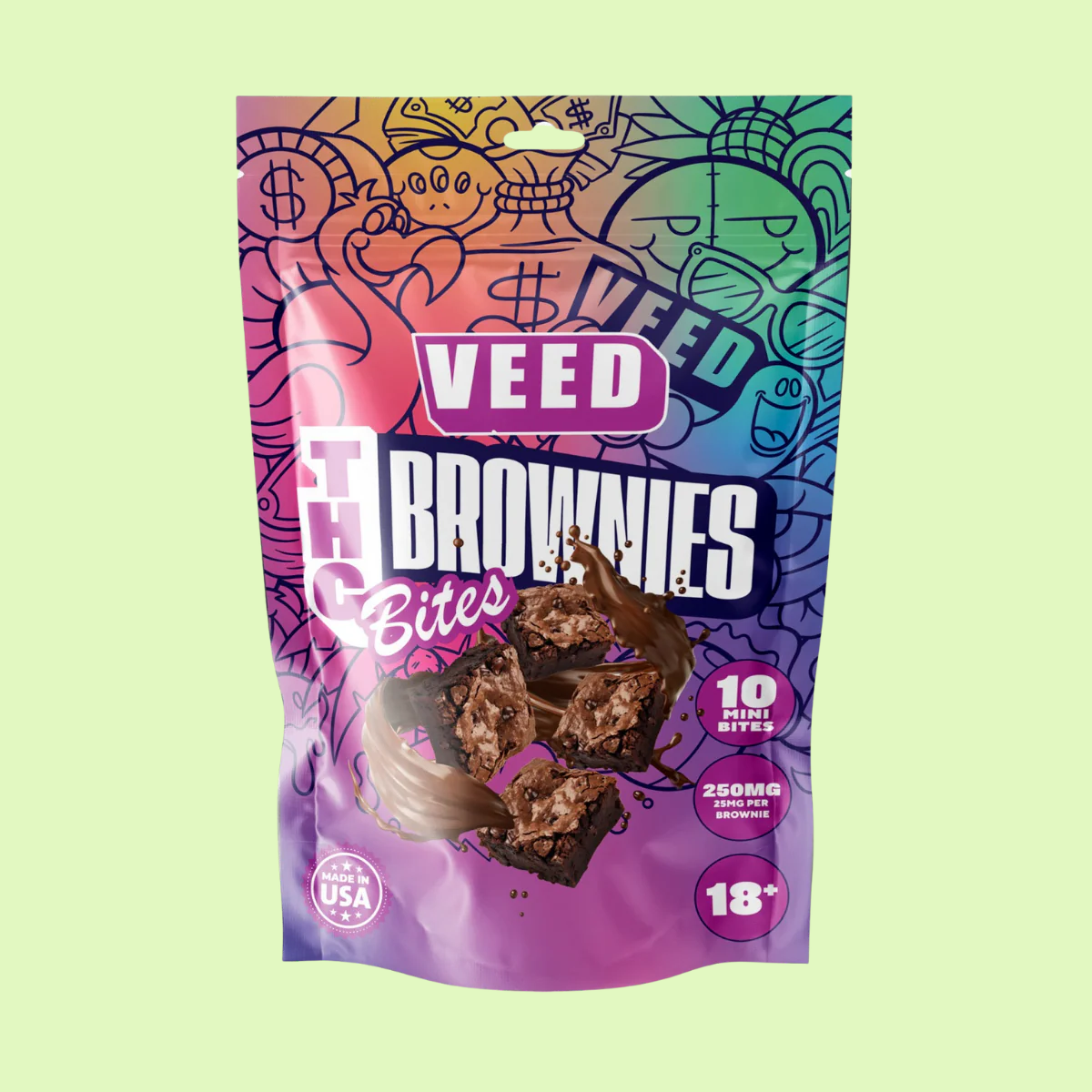 Brownies 250mg Delta-9-THC | Veed | Chocolate