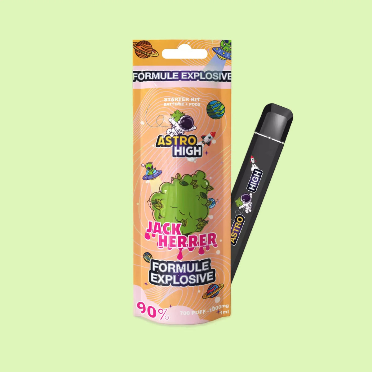 Vape Pen Starter Kit - Jack Herrer 90% CBC - Astro High